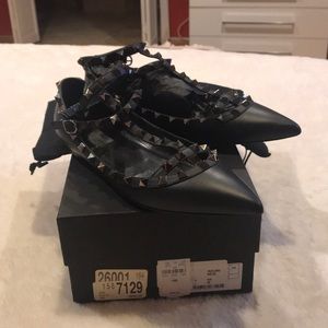 Valentino Black Studded Women's Shoes